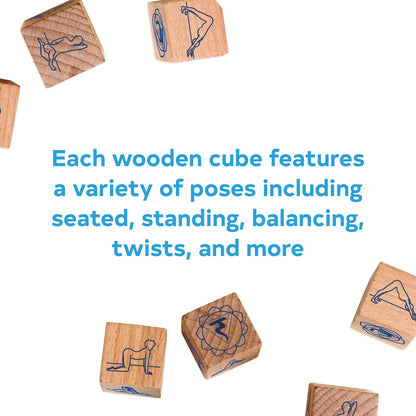 Yoga Dice: 7 Wooden Dice for Endless Combinations – Perfect for Meditation, Workouts, Beginners, and Yoga Lovers!