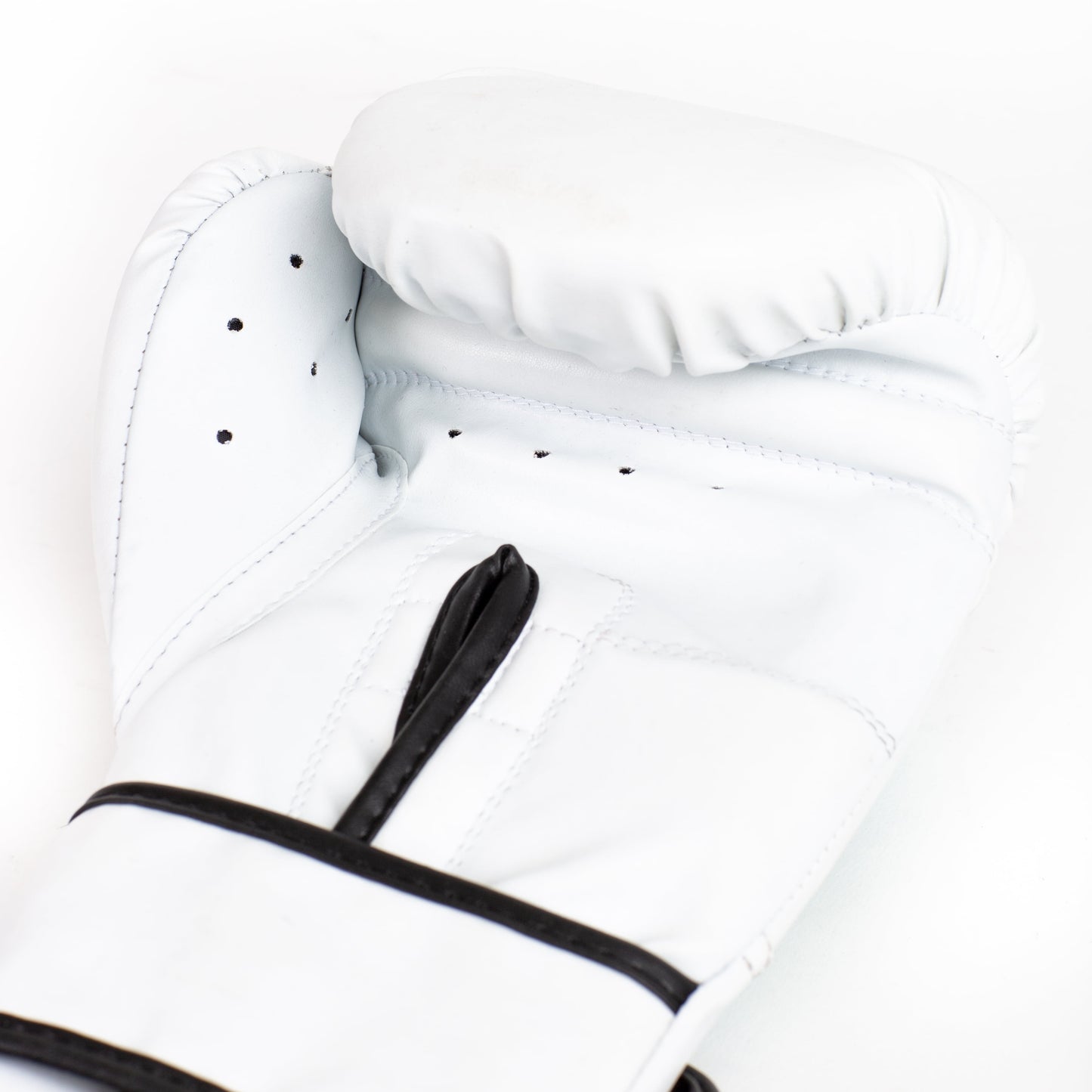 White Synthetic Leather Boxing Gloves | Core Training Gloves for Fitness & Sparring (S/M)