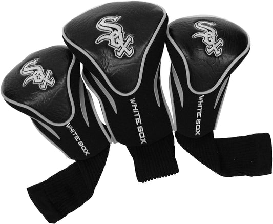 MLB Adult Unisex 3-Pack Contour Golf Club Head Covers 