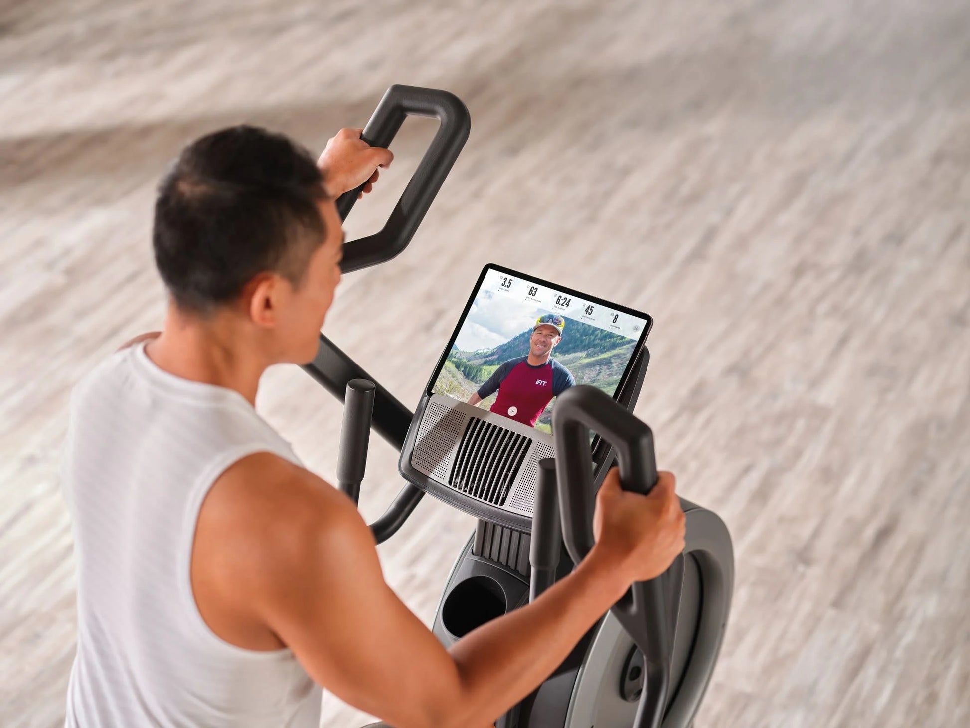 PFEL07523 Elliptical Trainer with Built-In Speakers | Low-Impact Full-Body Workout Machine